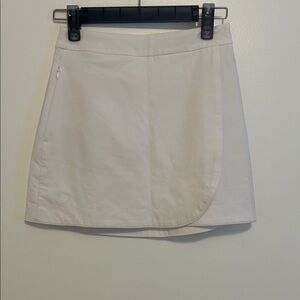 Stylish Cream Mini Skirt